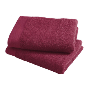 Asciugamano con ospite da bagno Happidea 460 gr Amarena