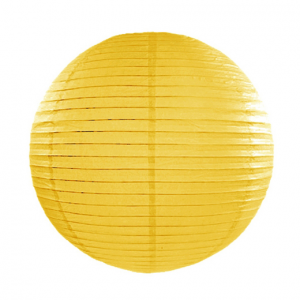 Lanterna decorativa di carta gialla 25cm