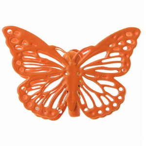 Farfalle arancioni con molletta 4 pezzi