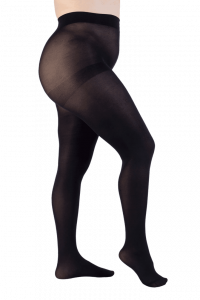 Leela Lab -  Collant Donna Plus Size/Curvy Superopaco 90 Denari con Filati Riciclati - Nero