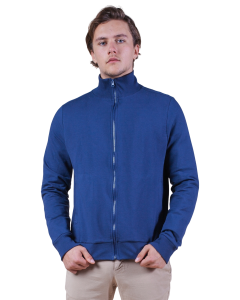 Sweatshirt Jack - Felpa uomo a collo alto blu