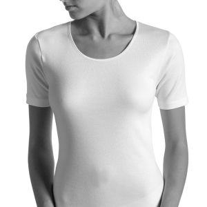 Maglietta in caldo cotone - Bianco