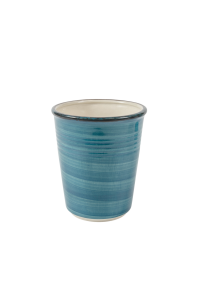 Baita Acqua set 6 bicchieri acqua in ceramica 350 ml - Azzurro