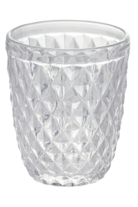 Diamond set 6 bicchieri 260 ml in vetro - Trasparente