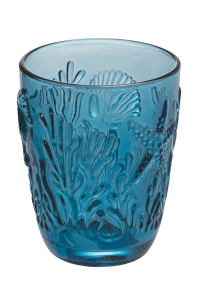 Pantelleria set 6 bicchieri da acqua in vetro - Blu