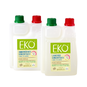 Eko kit 2 mini 24 lavaggi Bucato Lavatrice Ecologico