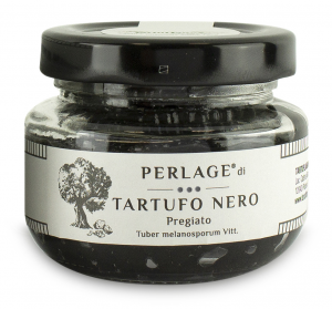 PERLAGE® Perle di succo di Tartufo Nero Pregiato (Tuber melanosporum Vitt) 50 gr.