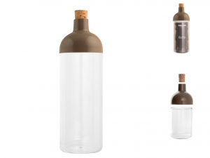 Barattolo Bottle, Plastica, Tappo Sughero, Cc900, Multifunzi