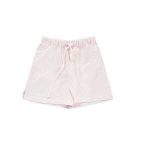 Shorts riga bianca/rosa