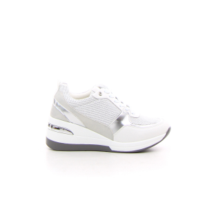  Sneaker con zeppa - bianco argento