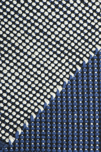 Tappeto in cotone cortina blu  
