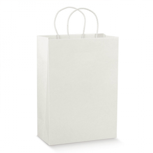 Wedding bags bianca con cordino 10 pezzi