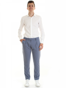 Bicolore Pilato pantalone - Blu
