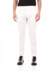 Bicolore Pantalone in cotone con pences
