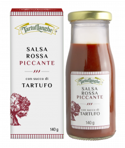 Salsa Picante rossa con succo di Tartufo (Tuber aestivum Vitt.) 140gr.