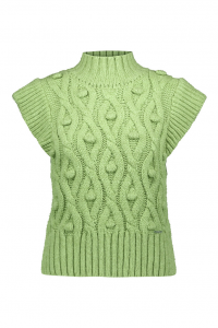 Goa Goa Gilet in maglia misto lana - Verde