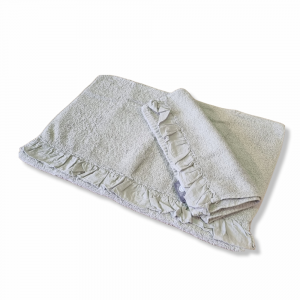 Coppia di asciugamani Set 1+1 CARRARA Arles con bordo arricciato
