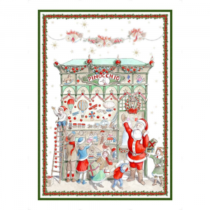 Tessitura Toscana Strofinaccio natalizio Christmas - Pinocchio