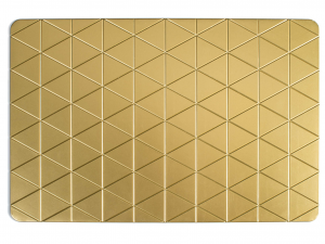 Tovaglietta con decoro geometrico 43x28 cm - Oro