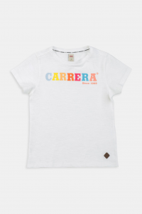 T-shirt con scritta Carrera - Bianco