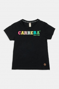 T-shirt con scritta Carrera - Nero