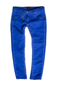 Jogger jeans colorato - Bluette