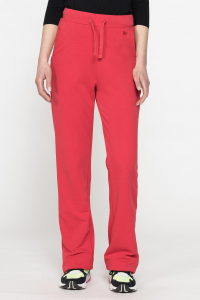Pantalone in felpa a zampa - Rosso