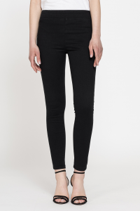 Legg-jeans colorato effetto perfetto - Nero