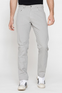 Jeans 5 tasche in tela leggera elasticizzato - Grigio