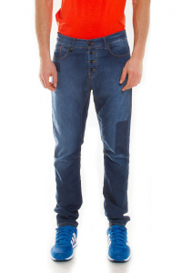 Jogger jeans mod. 746 cavallo basso - Blu medio