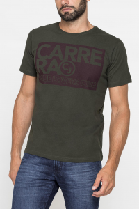 T-shirt in cotone con stampa - Camouflage