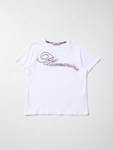 Miss Blumarine T-shirt con logo lettering - Bianco
