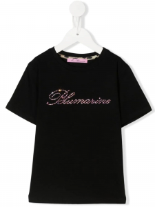 Miss Blumarine T-shirt con logo a maniche corte - Nero
