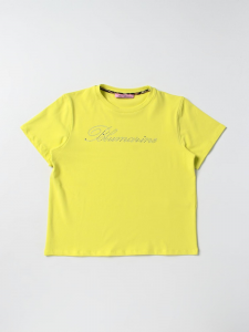 Miss Blumarine T-shirt con logo strass - Lime
