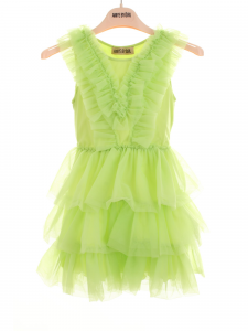 Aniye By Girl Abito tulldress in tulle - Giallo fluo