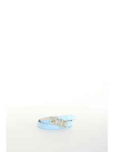 Vicolo Girl Cintura con fibbia loggata - Azzurro
