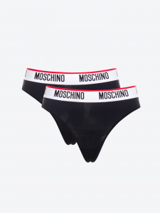 Moschino Underwear 2 slip brasiliana - Nero