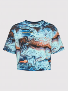 Fila T-shirt Cesena girocollo con stampa all over - Blu/celeste