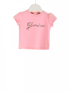 Miss Blumarine T-shirt HNY con logo animalier - Rosa