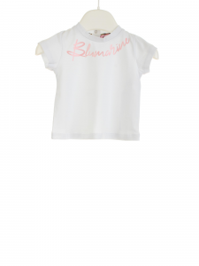 Miss Blumarine T-shirt HNY basic con logo - Bianco