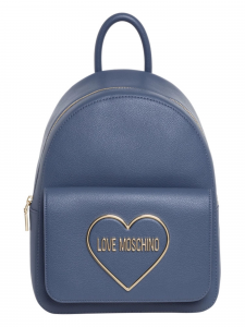 Moschino Love Zaino con logo a cuore - Blu