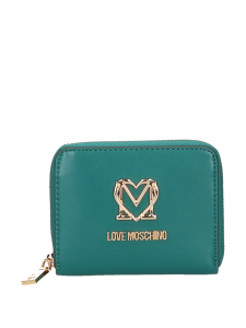 Moschino Love Portafogli in similpelle con logo - Verde
