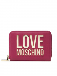 Moschino LovePortafogli in similpelle con logo - Fucsia