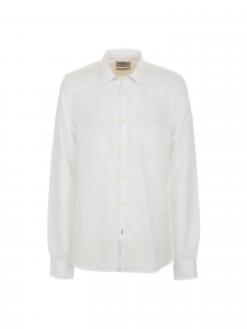 Fred Mello Camicia in misto lino - Bianco