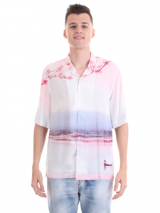 Bicolore Camicia Fuji - Celeste/rosa