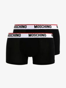 Moschino Underwear Set di 2 boxer con logo - Nero