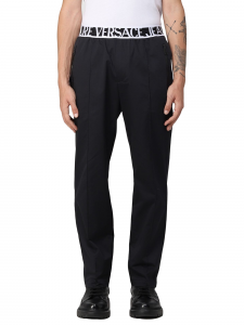Versace Jeans Couture Pantaloni con elastico logato - Nero