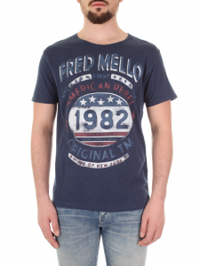 Fred Mello T-shirt con stampa - Blu