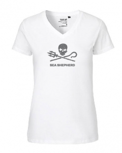 Maglietta Sea Shepherd Jolly Roger - Bianco