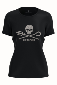 Maglietta Sea Shepherd Jolly Roger - Nero